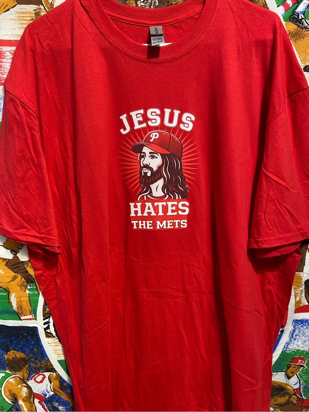 Philadelphia Phillies JESUS HATES THE METS Teeshirt